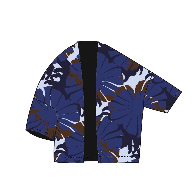 110 - Veste Ada Pavot Bleu Lot De 2