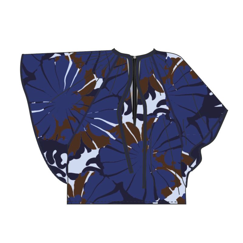 110 - Top Lita Pavot Bleu Lot De 2