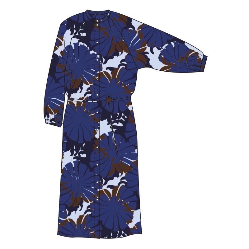 110 - Robe Eulalie Pavot Bleu Lot De 2