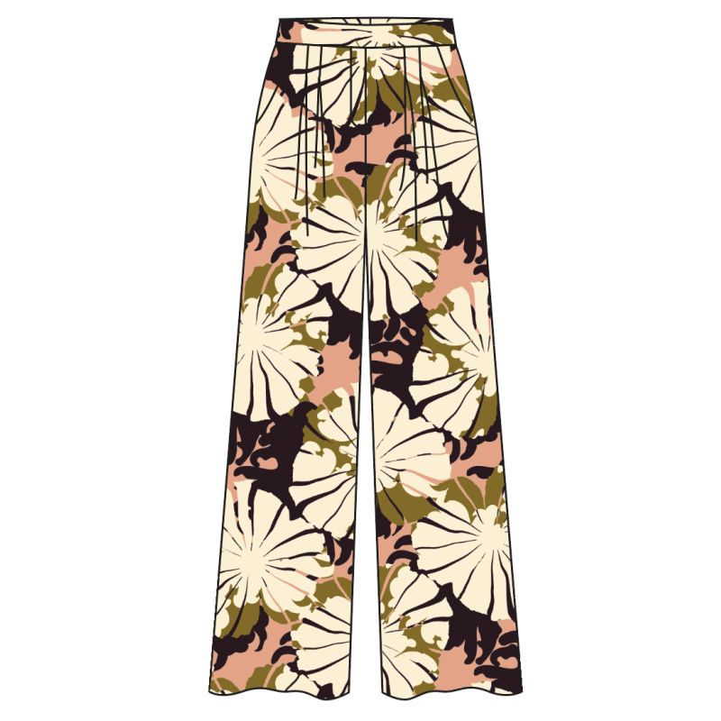 110 - Pantalon Penelope Pavot Kaki Rose Lot De 2