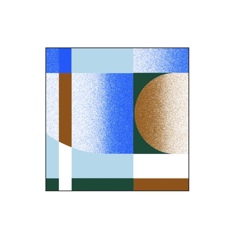 503 - CoussinSunrise Bleu80/80/12 Cm Lot De 2