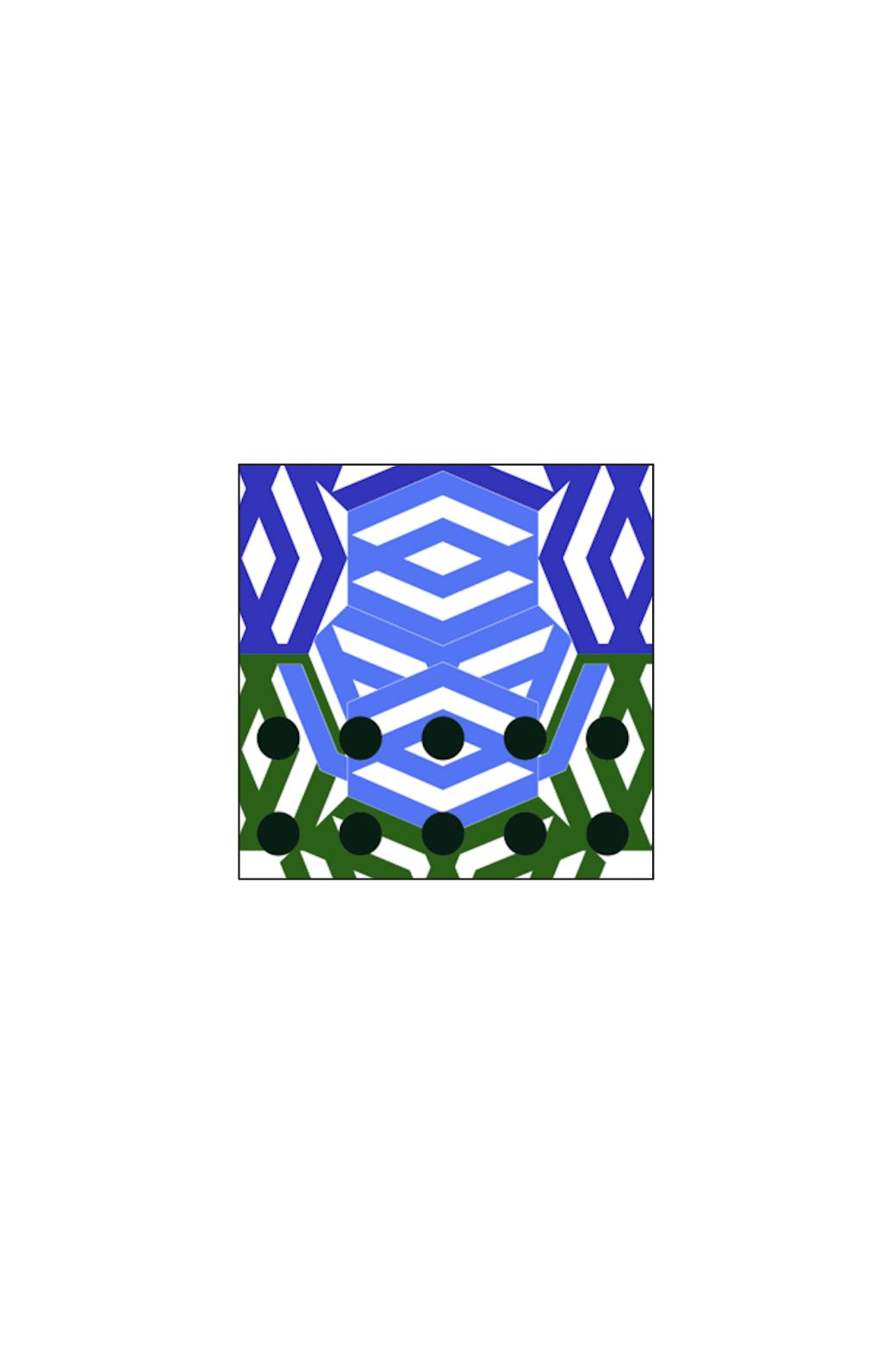 502 - BlueBloom Cushion80/80/12 Cm Pack Of 2