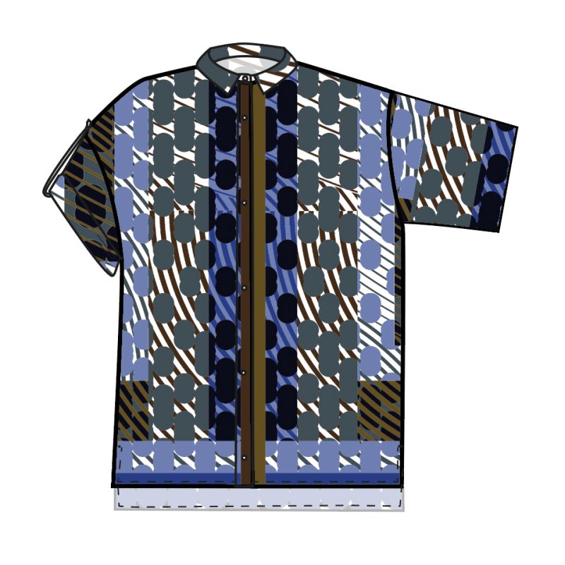 109 - Chemise Andrew Pollen Bleu Lot De 2