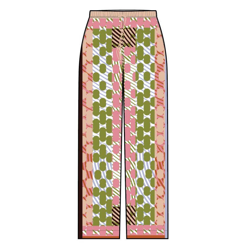 109 - Pantalon Max Pollen Kaki Rose Lot De 2
