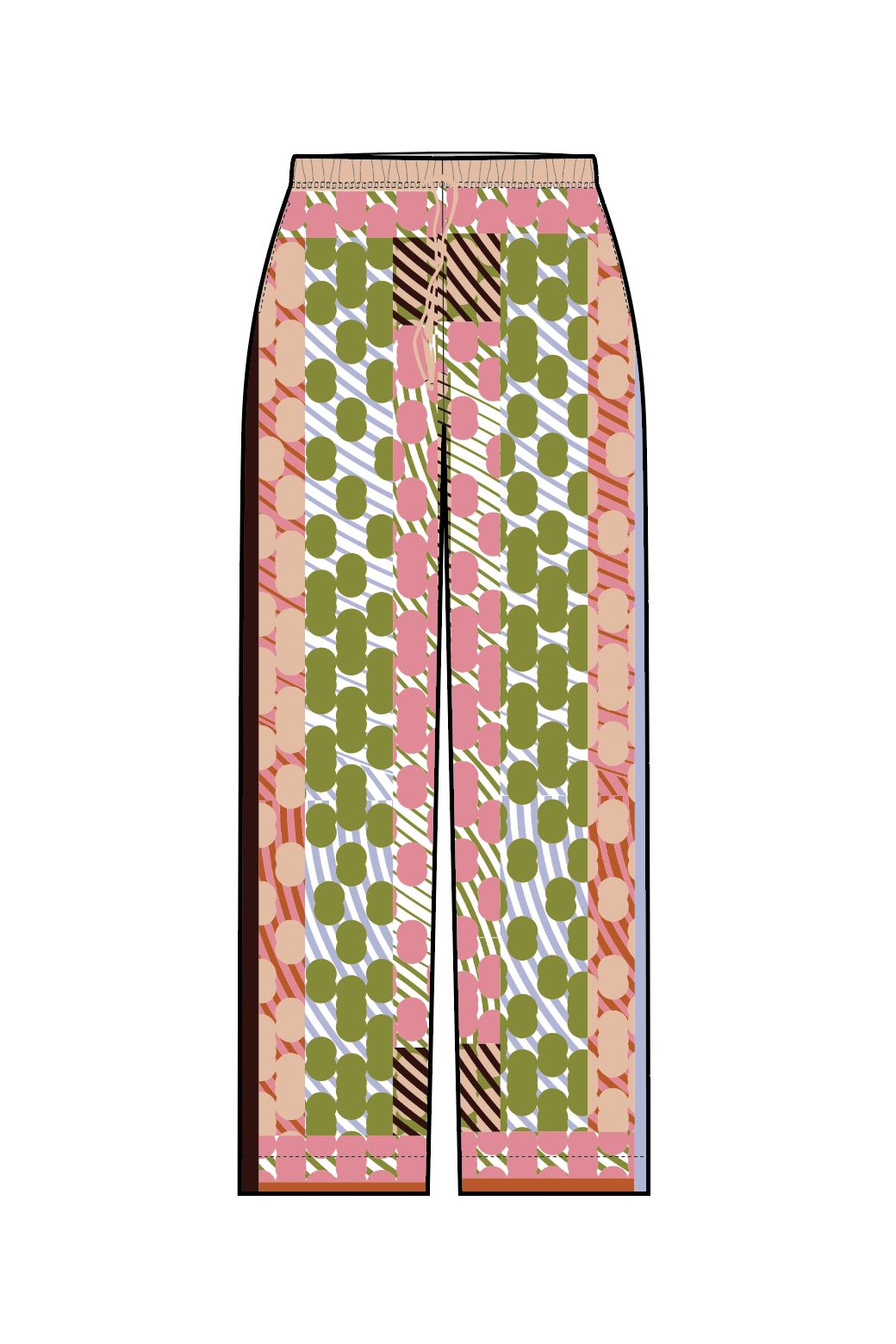 109 - Rose Khaki Max Pollen Pants Pack Of 2