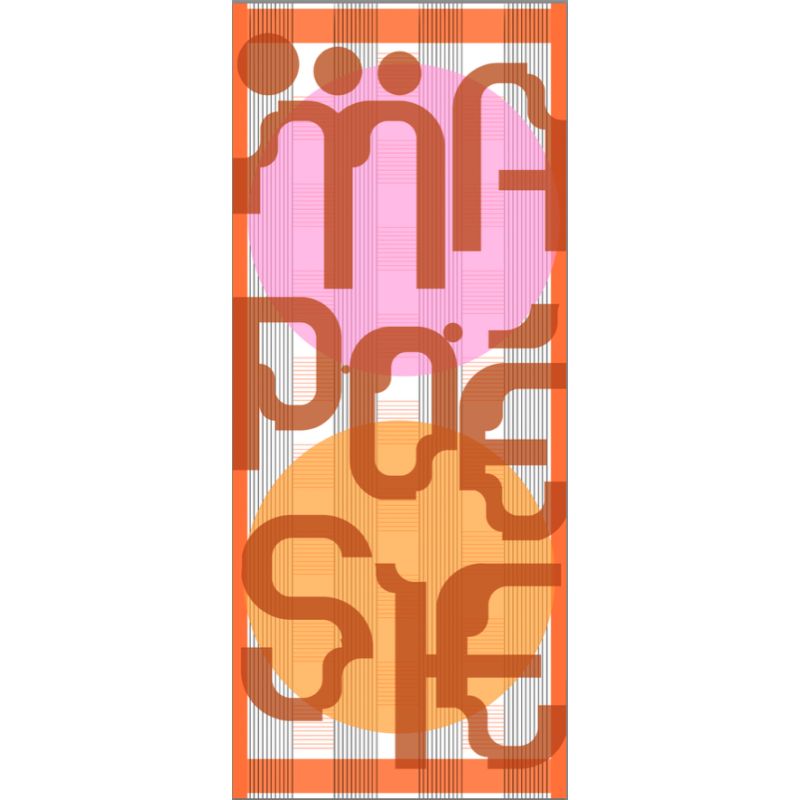 N - FoulardLyrique Rose Roux Lot De 2