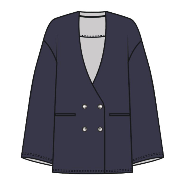 106 - Veste Patty Muse Marine Lot De 2