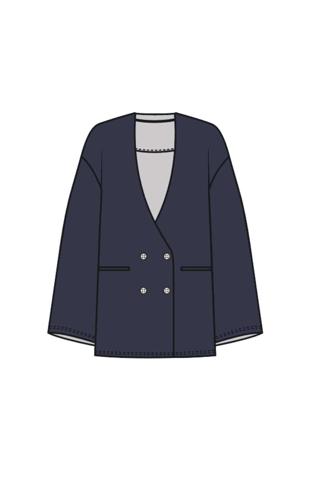 106 - Navy Patty Muse Jacket Pack Of 2
