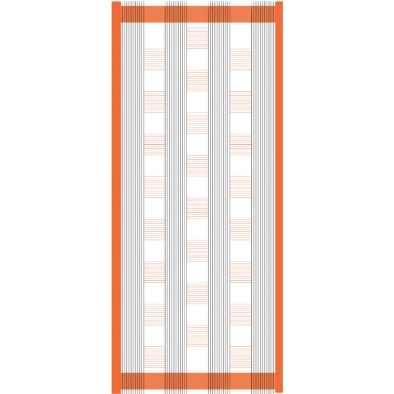 N - FoulardLyrique Orange Lot De 2