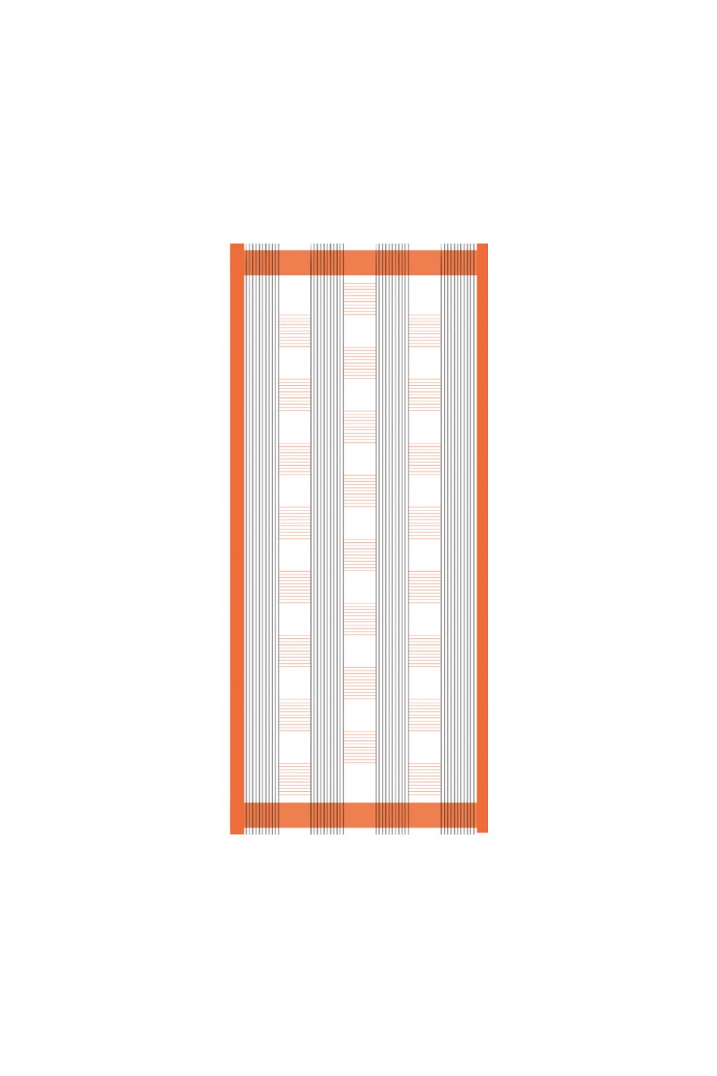 N - OrangeLyrique Scarf Pack Of 2