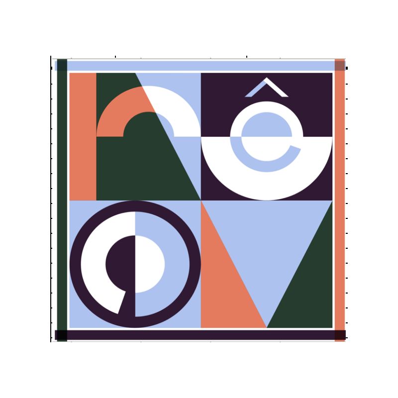 K - FoulardReve Corail Nuage Lot De 2