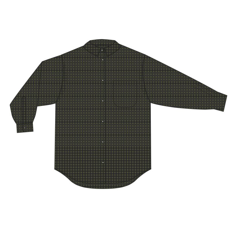 115 - Chemise Marcel Freesia Kaki Marine Lot De 2