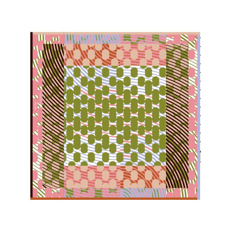 J - Navy KhakiPollen Scarf Pack Of 2