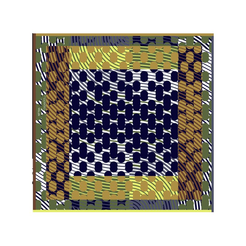 J - FoulardPollen Lime Lot De 2