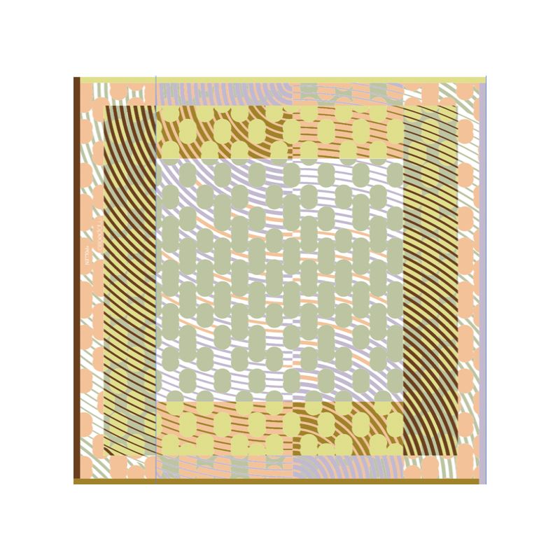 J - FoulardPollen Pastel Lot De 2