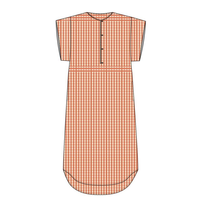 115 - Robe Noto Freesia Orange Lot De 2