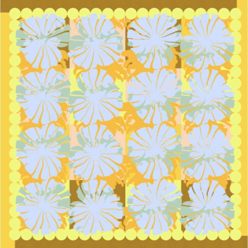 I - FoulardPoppy Citrine Lot De 2