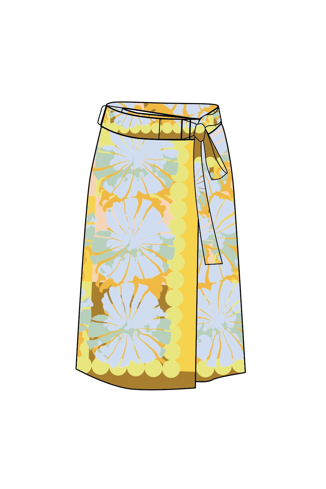 104 - Citrine Zoe Poppy Skirt Pack Of 2