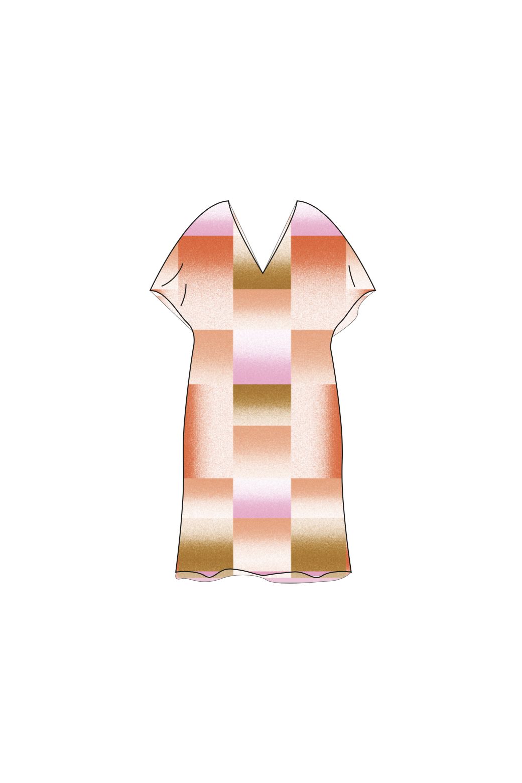 203 - Orange Elia NuanceDress Pack Of 2
