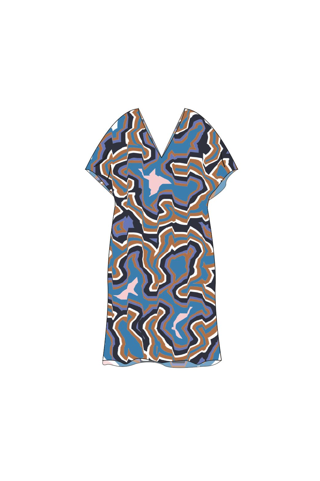 207 - Blue Grey Elia Agate Dress Pack Of 2