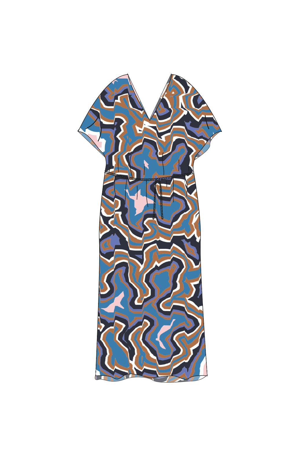 207 - Blue Grey Hydra Agate Dress Pack Of 2