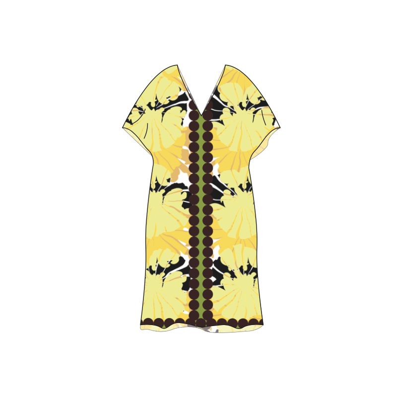 211 - Robe Elia Pavot Citrine Lot De 2