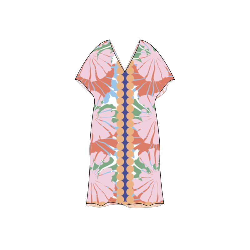 211 - Robe Elia Pavot Rose Lot De 2