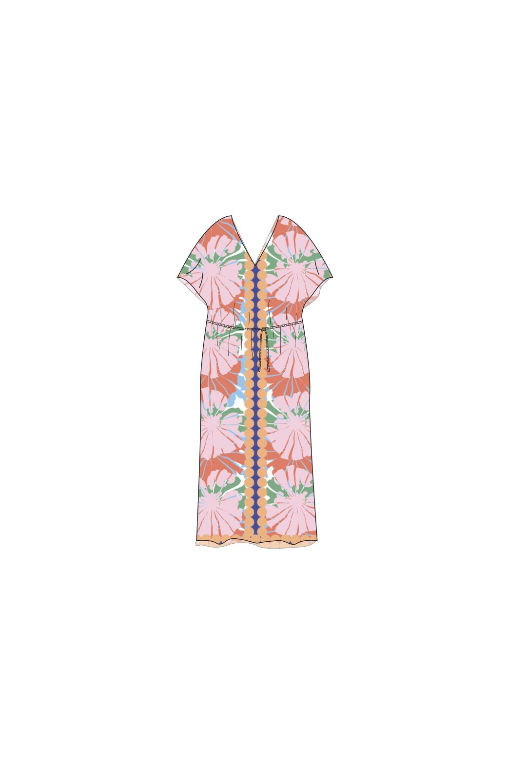211 - Pink Hydra Pavot Dress Pack Of 2