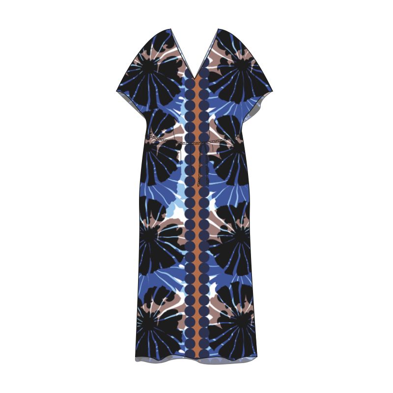 211 - Robe Hydra Pavot Bleu Lot De 2