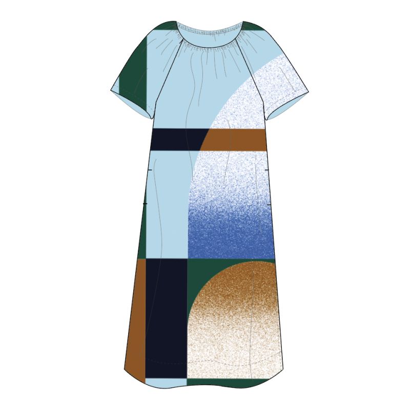 205 - Robe Palao Sunrise Bleu Lot De 2