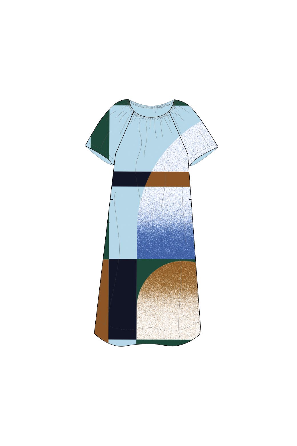 205 - Blue Palao Sunrise Dress Pack Of 2