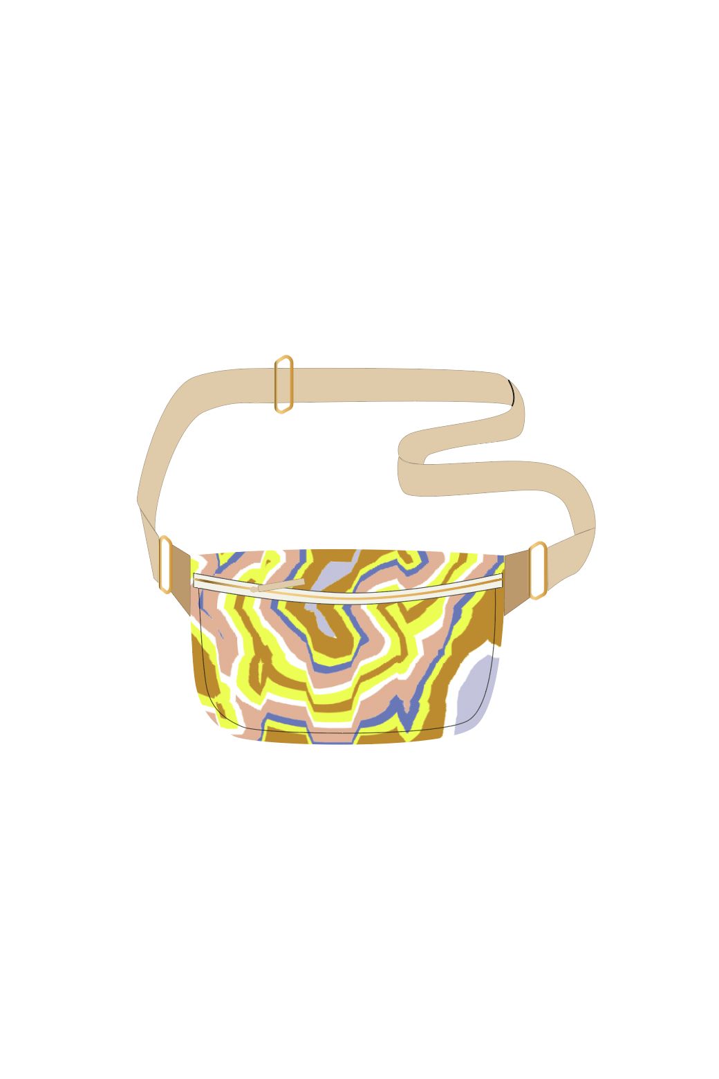 400 - Citrine Chiara Agate Bum Bag Pack Of 2
