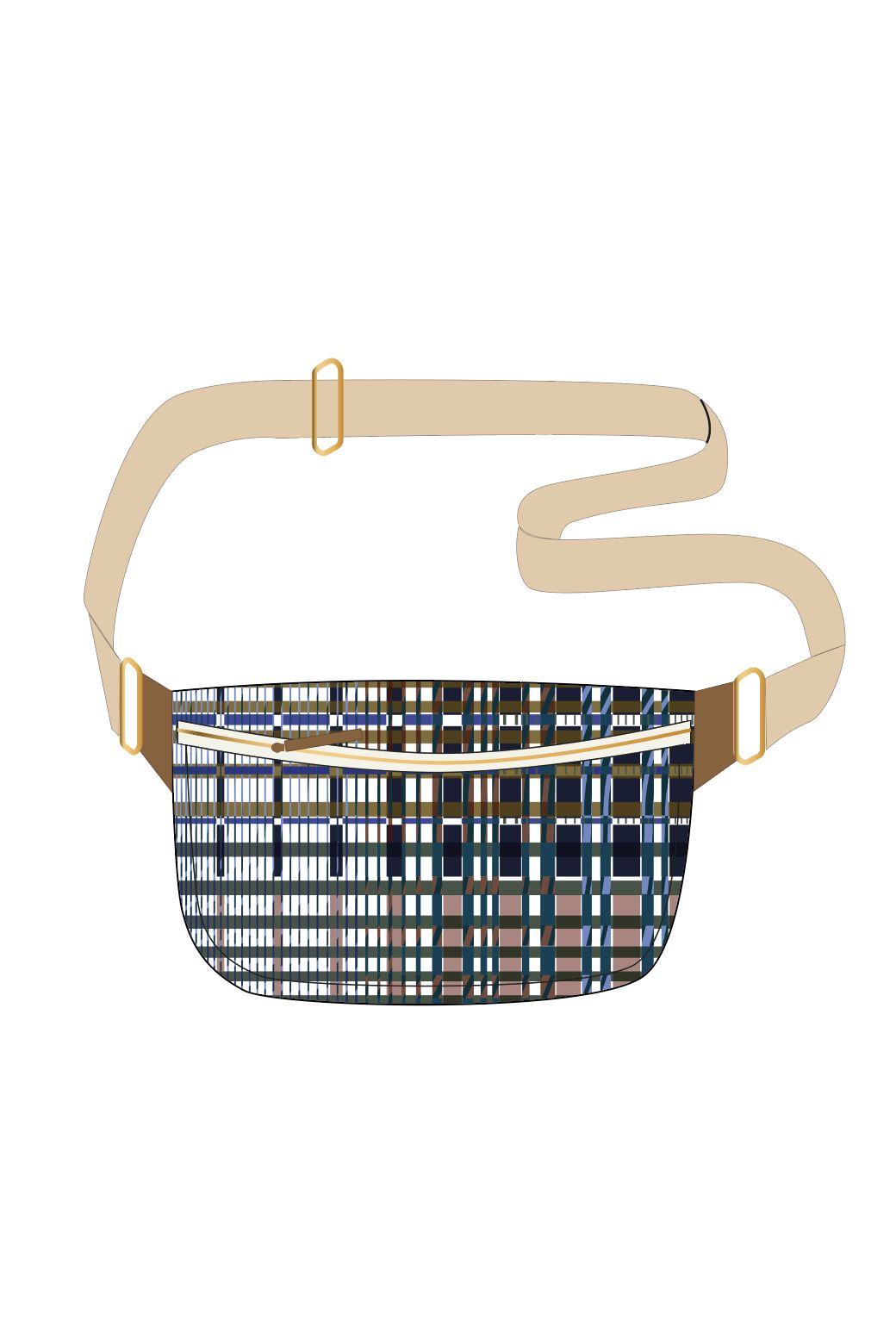 402 - Blue Chiara Utopie Bum Bag Pack Of 2