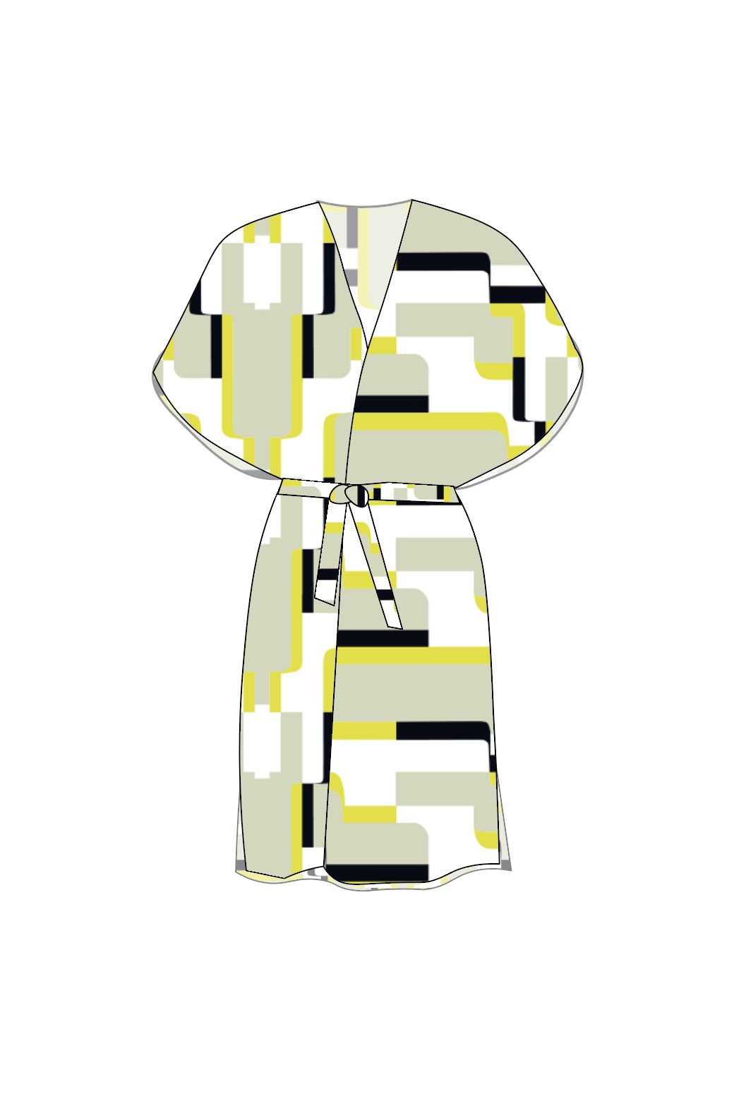200 - Lime Dylan Arum Kimono Pack Of 2