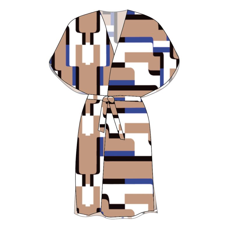 200 - Kimono Dylan Arum Bleu Lot De 2