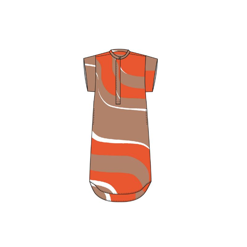 100 - Robe Syracuse Madone Orange Lot De 2