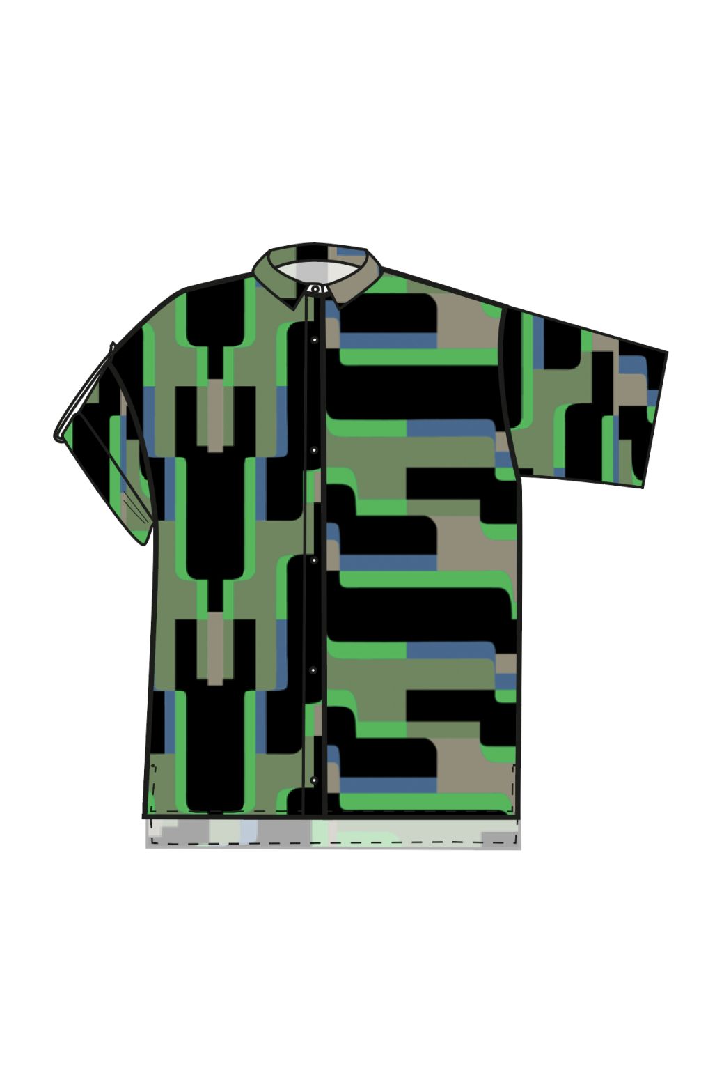 208 - Green Andrew Arum Shirt Pack Of 2