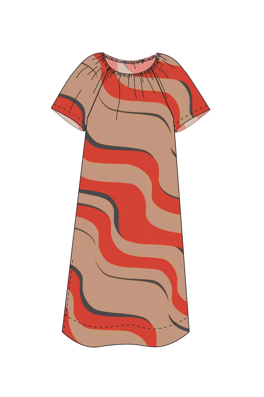 212 - Vermilion Palao Madone Dress Pack Of 2