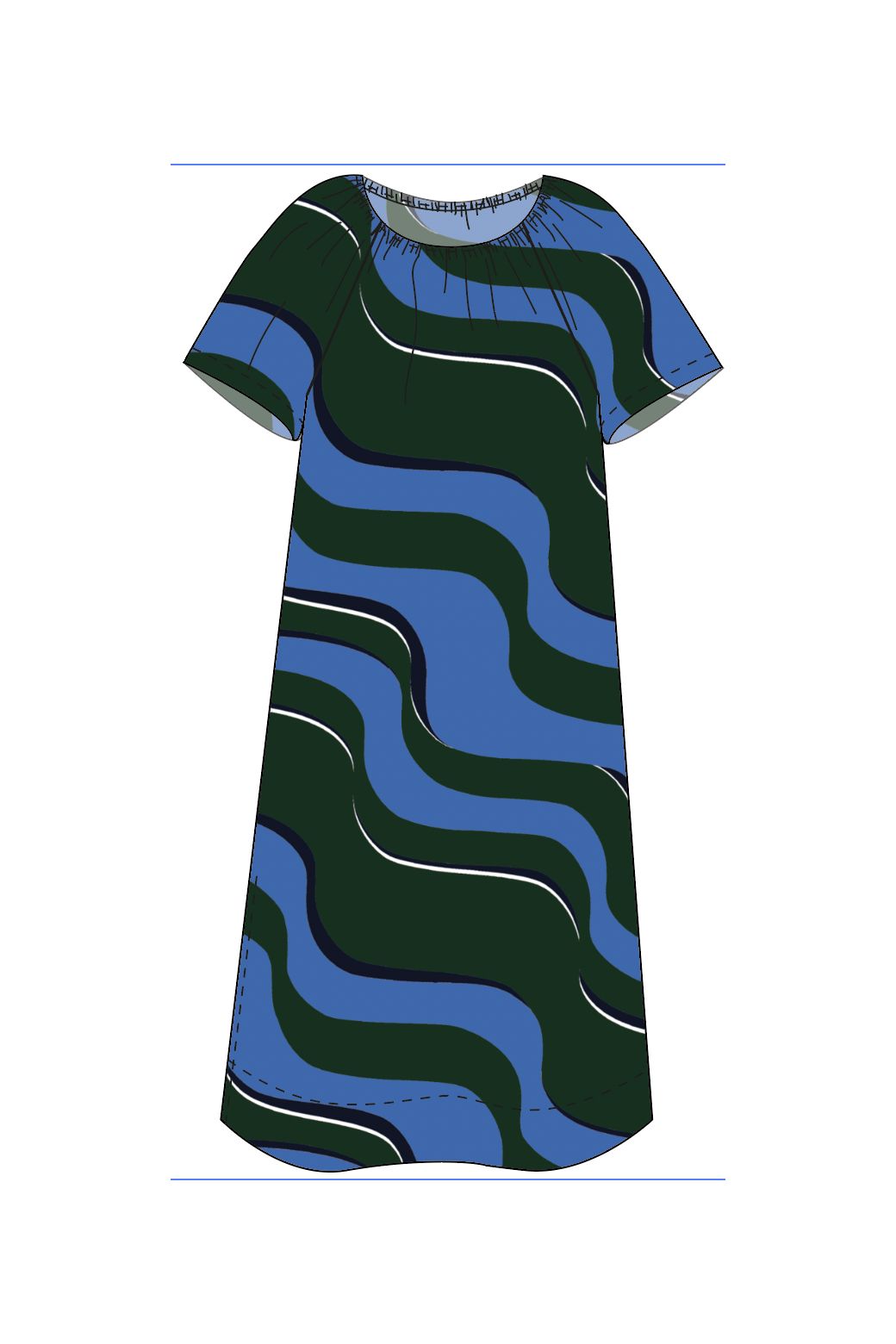 212 - Teal Palao Madone Dress Pack Of 2