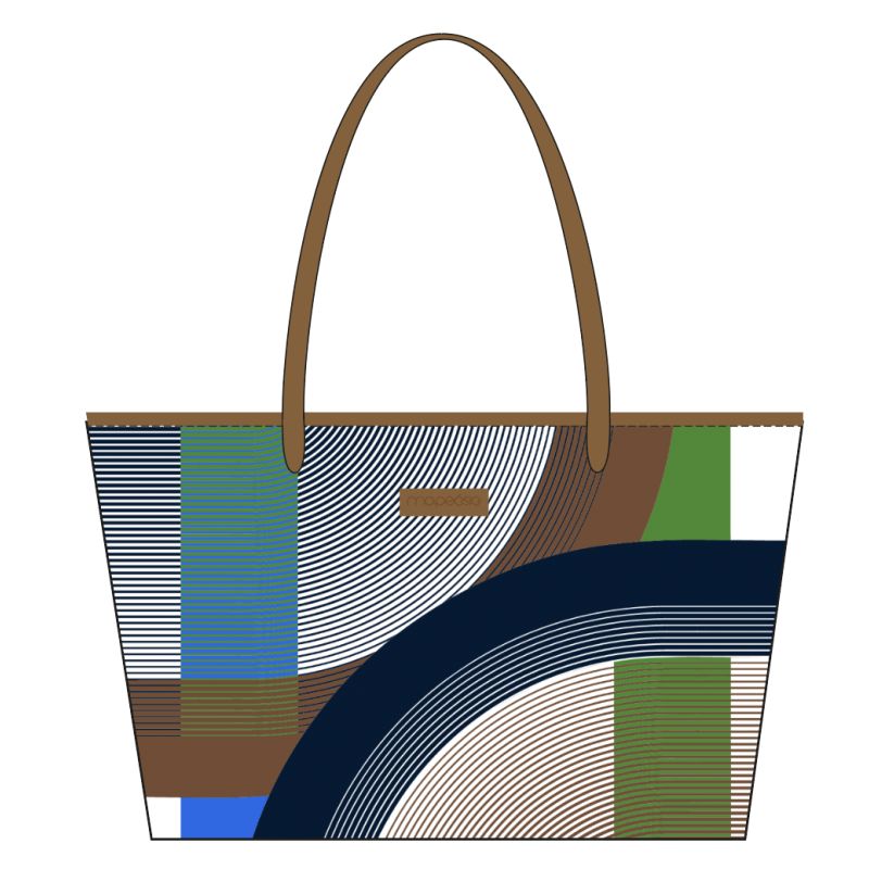 401 - Sac Mirae Ettore Bleu Vert Lot De 2