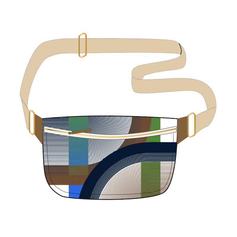 401 - Banane Chiara Ettore Bleu Vert Lot De 2