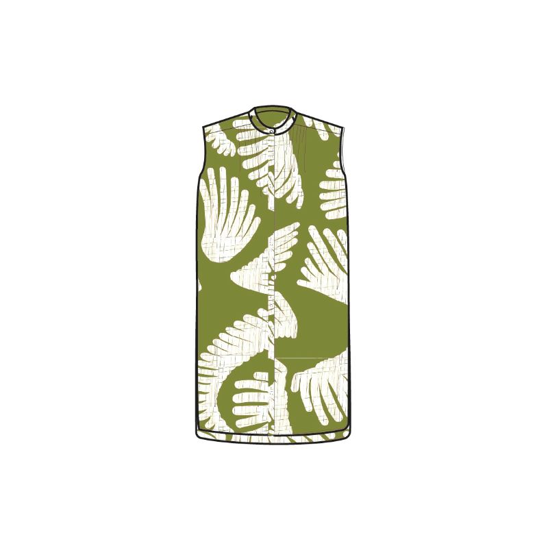 103 - Robe Alma Palma Kaki Lot De 2