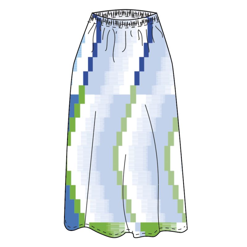 209 - Jupe Juliette Aurore Ciel Lot De 2