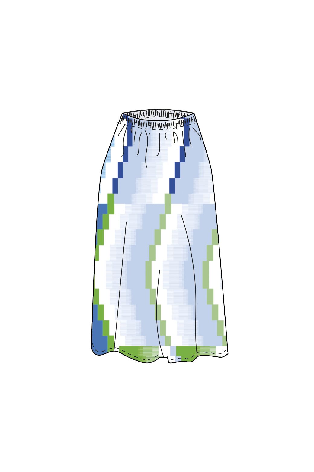 209 - Sky Blue Juliette Aurore Skirt Pack Of 2