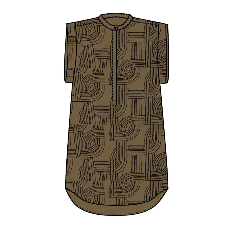 105 - Robe Syracuse Cinetique Kaki Lot De 2