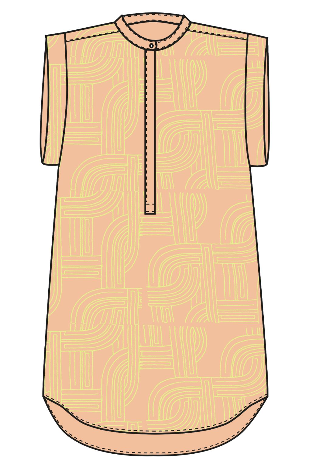 105 - Peach Syracuse Cinetique Dress Pack Of 2