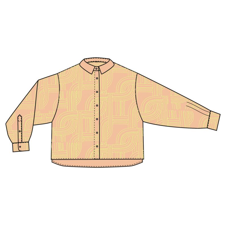 105 - Chemise Rosalie Cinetique Peche Lot De 2