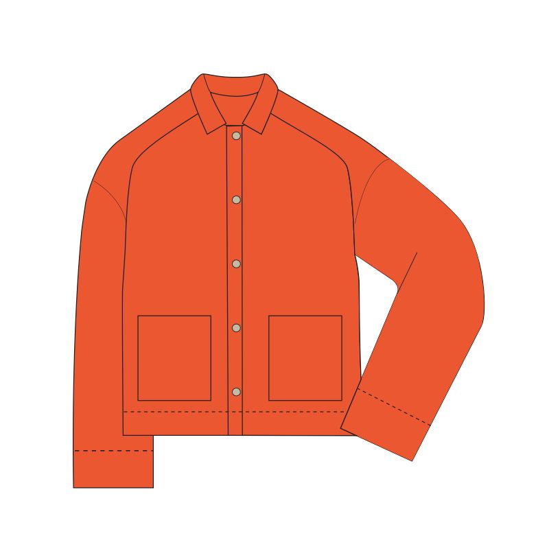 113 - Veste Mina Folia Vermillon Lot De 2