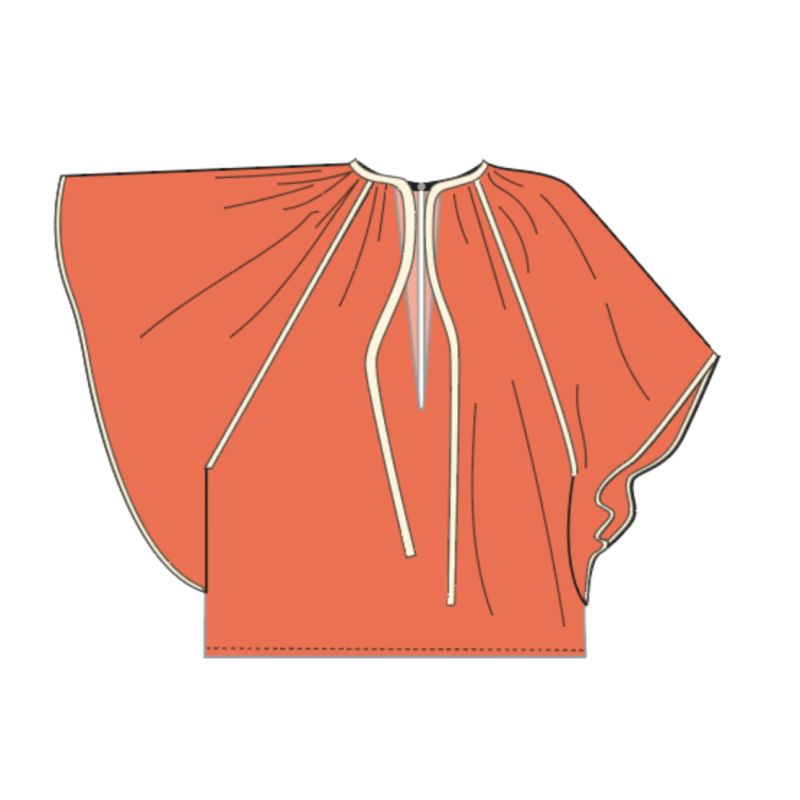 201 - Top Lita Zephyr Orange Lot De 2