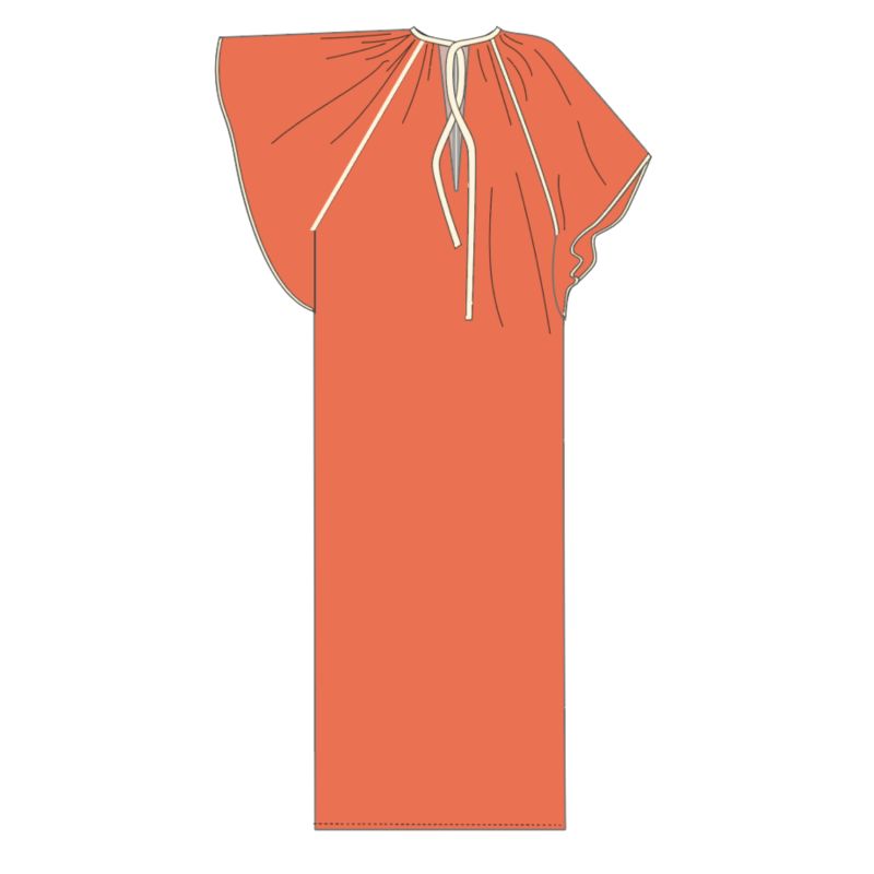 201 - Robe Beth Zephyr Orange Lot De 2